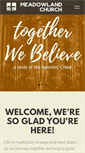 Mobile Screenshot of meadowlandchurch.org